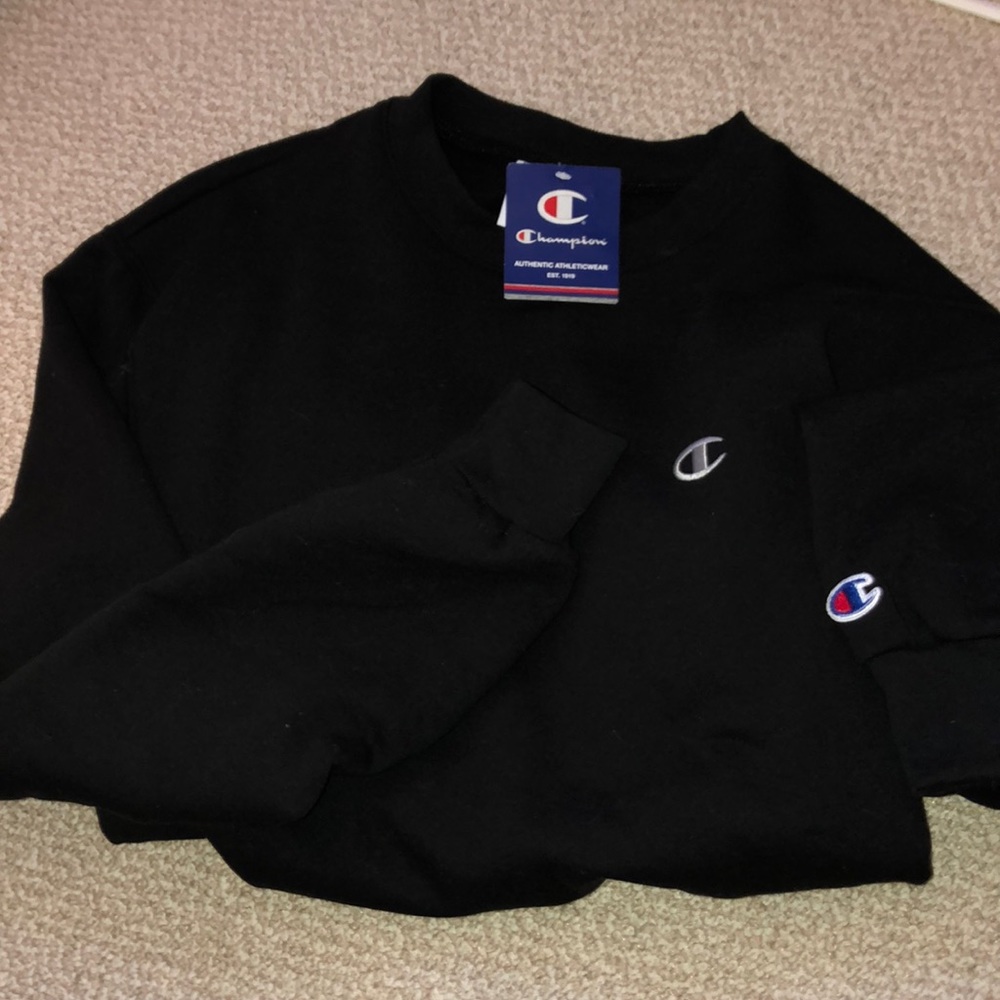 black champion crew neck
